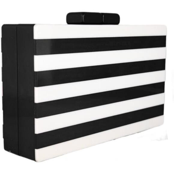 Boutique De FGG Acrylic Clutch Purses for Women Evening Handbags Chain Shoulder - Picture 5 of 7